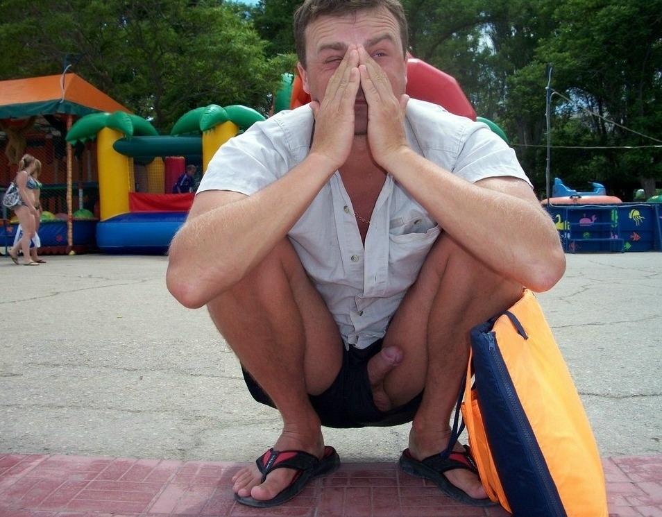 amir aza add Cock Slips Out Of Shorts photo
