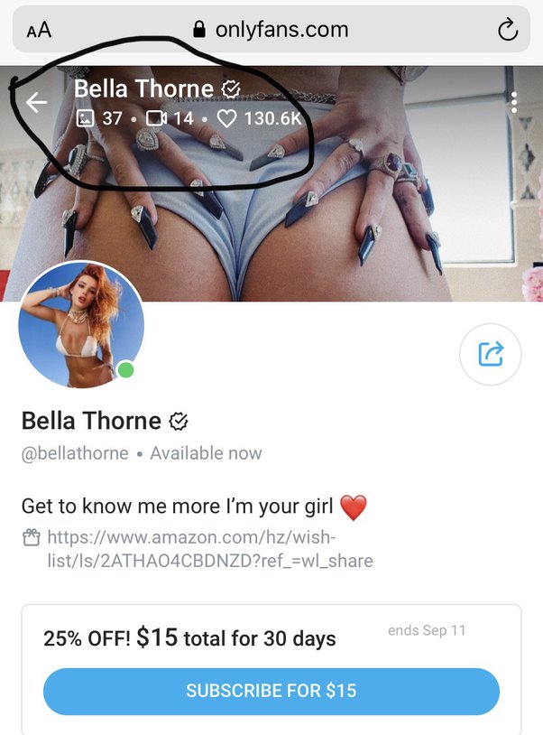 Bella Thorne Onlyfan Pics 17425