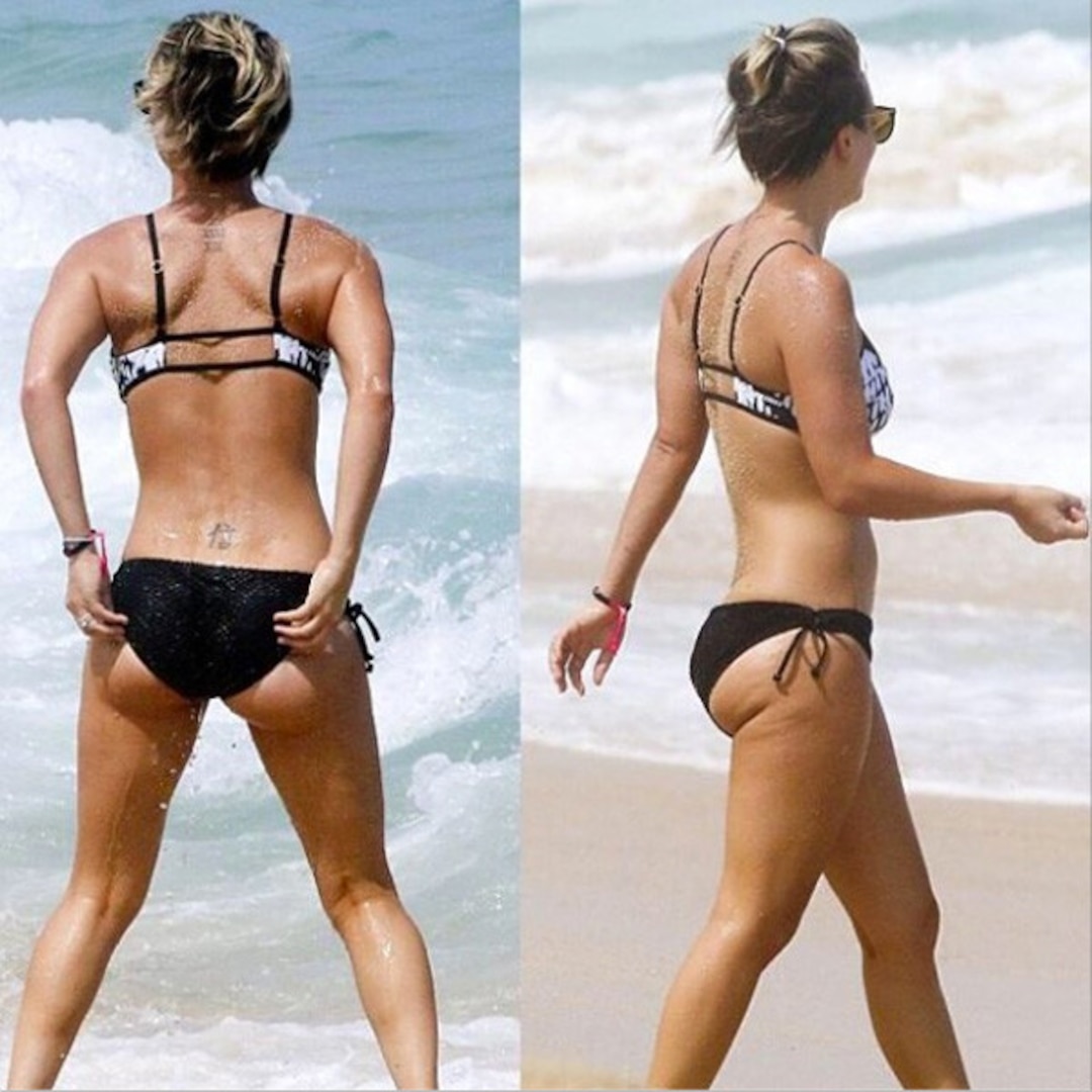 albert ahn add Kaley Cuoco Ass photo