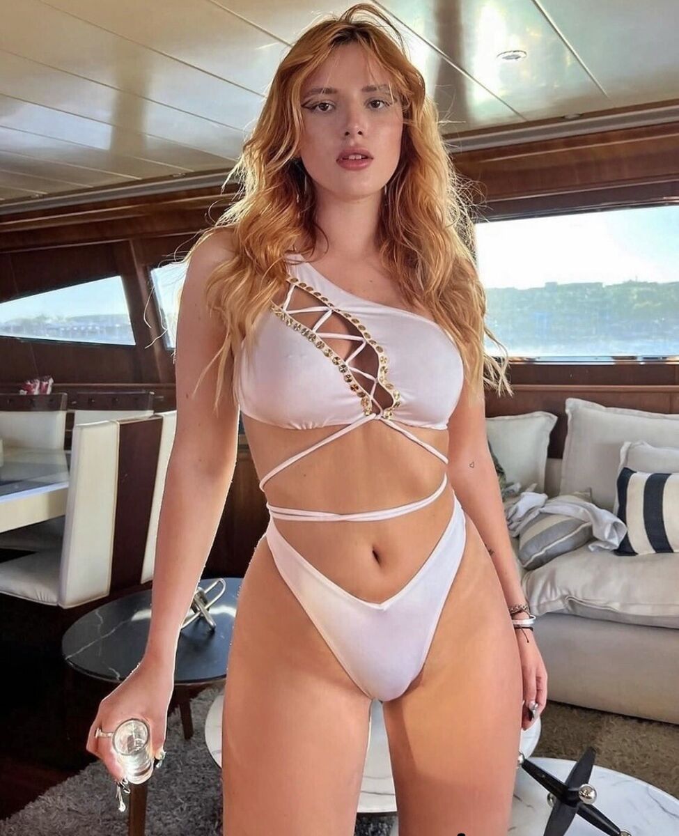 chit agustin add Bella Thorne Thong photo