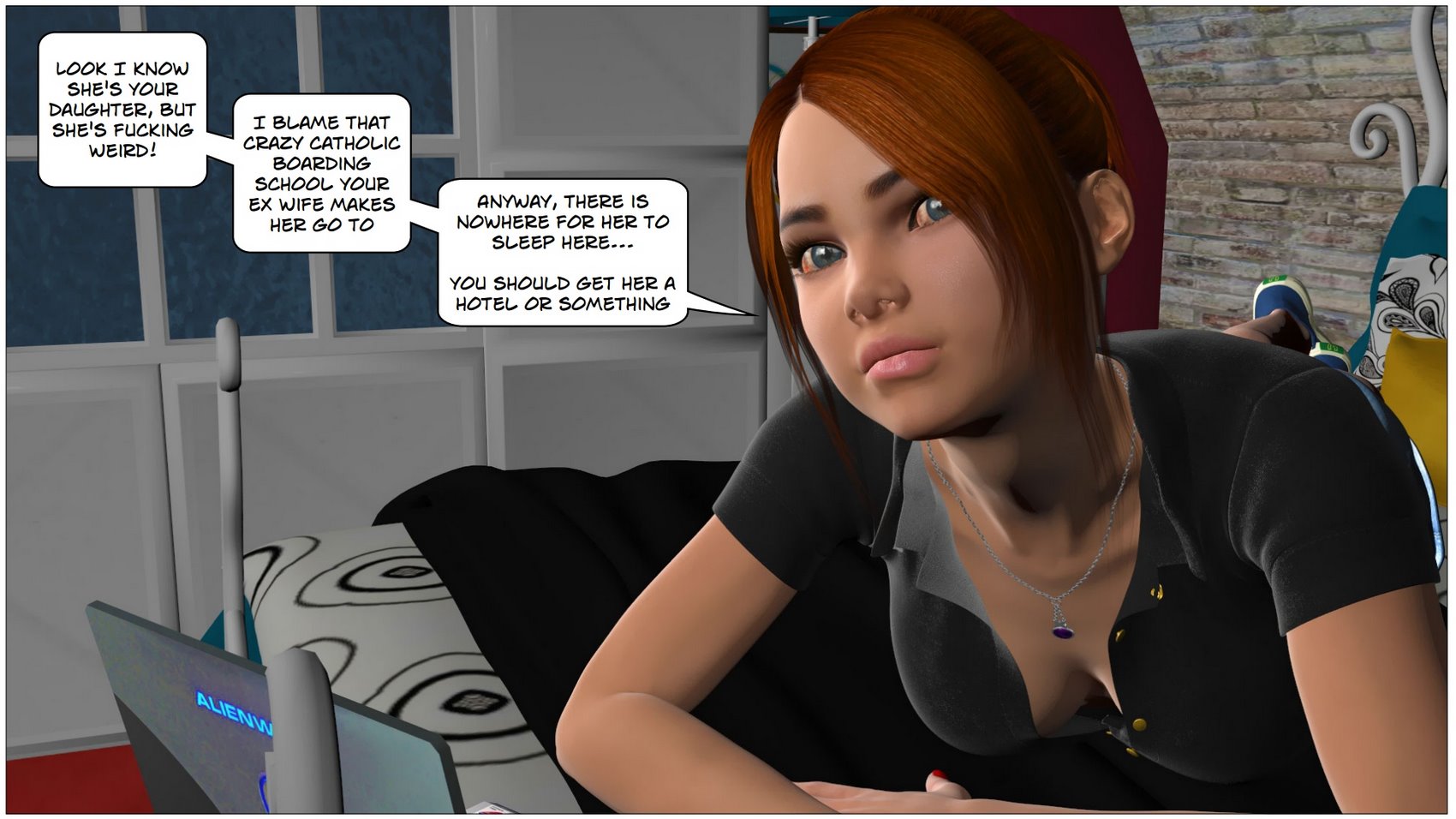 daisy gonser add 3d Lesbian Strapon photo