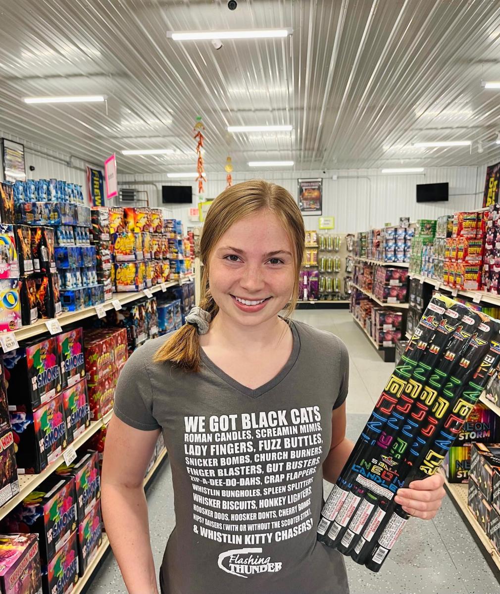 alexandra piedrahita add Flashing In Grocery Store photo