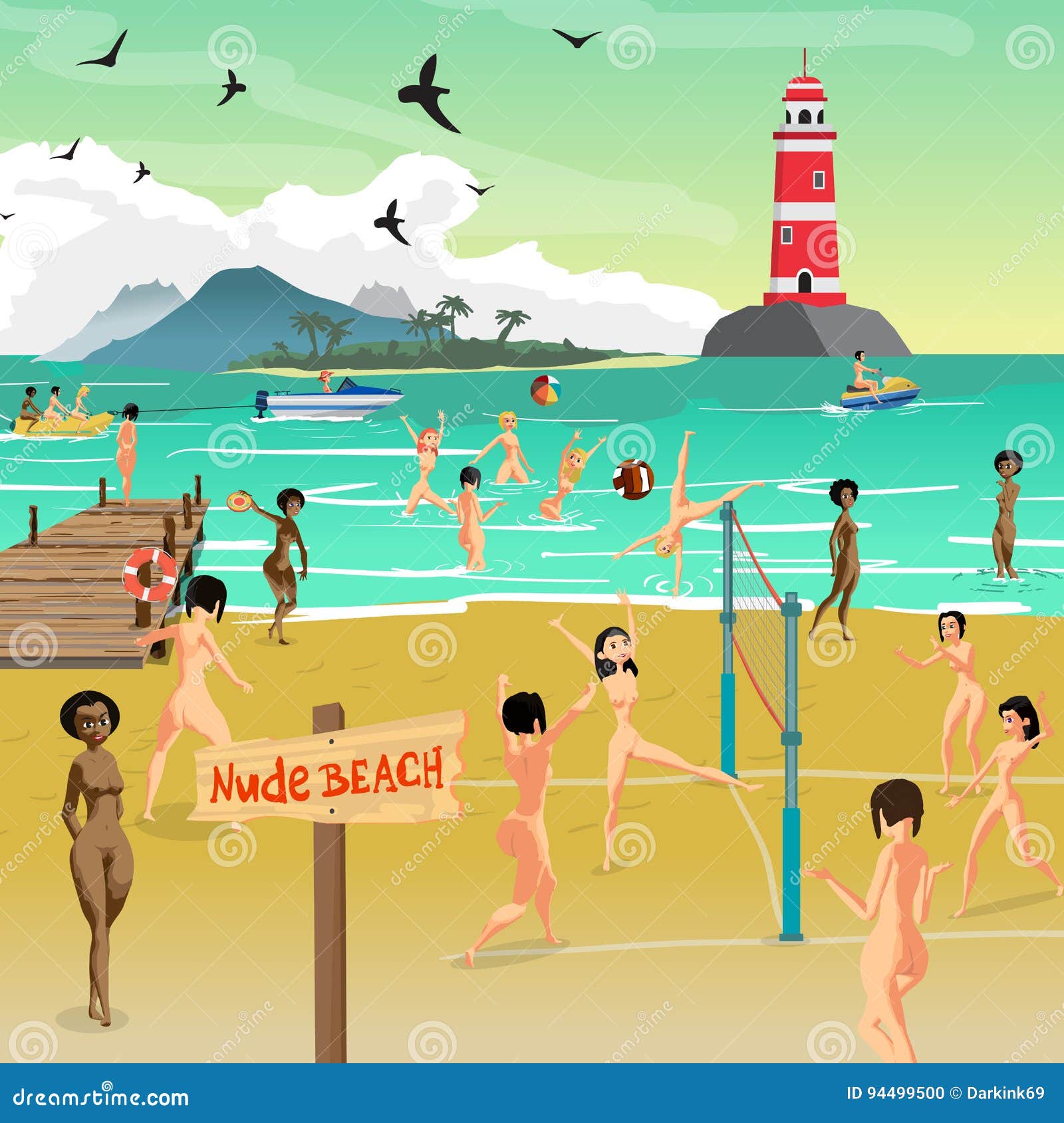 claudia sinta add Naked At A Beach photo