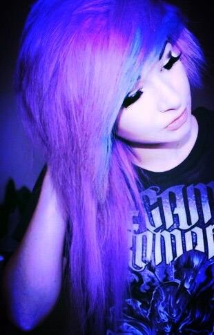brendan pham add Purple Hair Emo photo