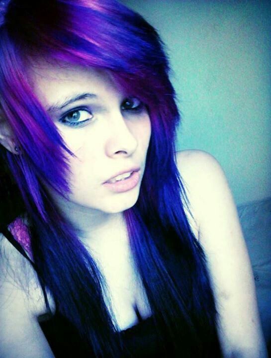 christian ambriz add Purple Hair Emo photo