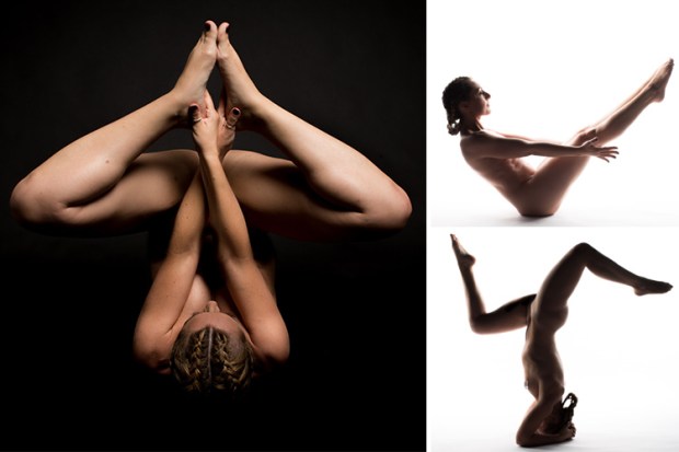 ashley smartt add Naked Yoga Stretching photo