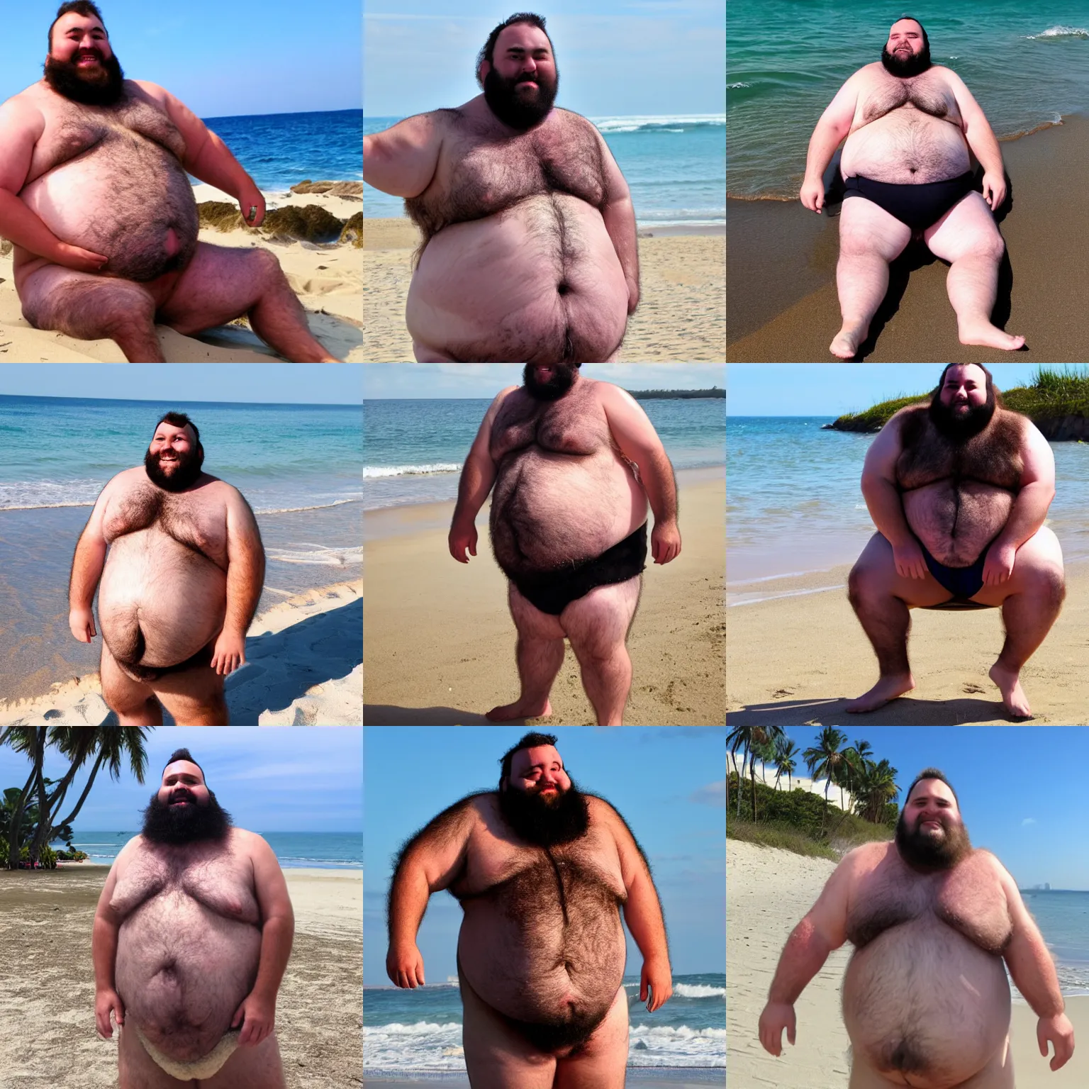 char stephens add Hairy Guys On The Beach photo