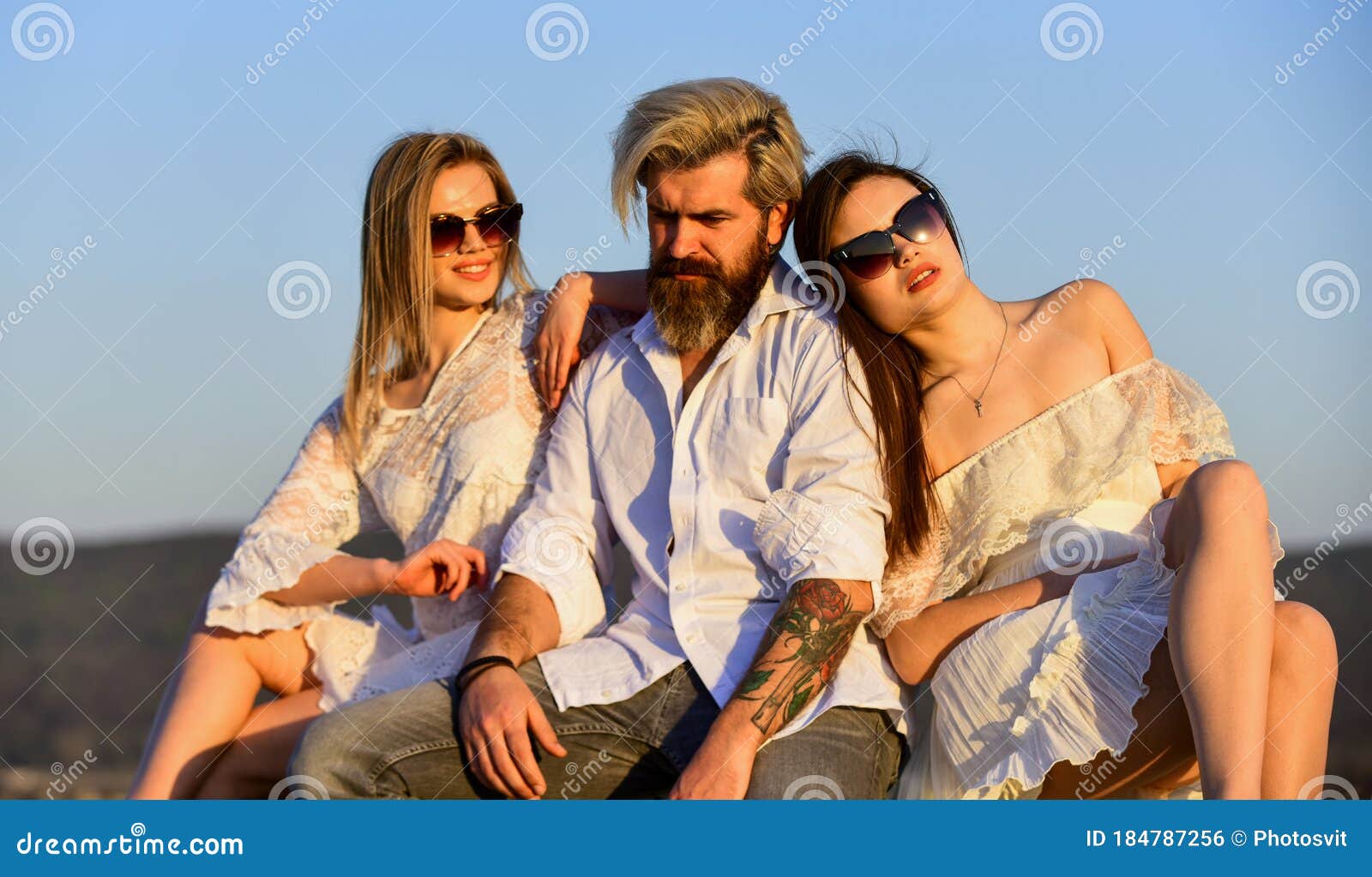 chance huffman add Couple Threesome photo