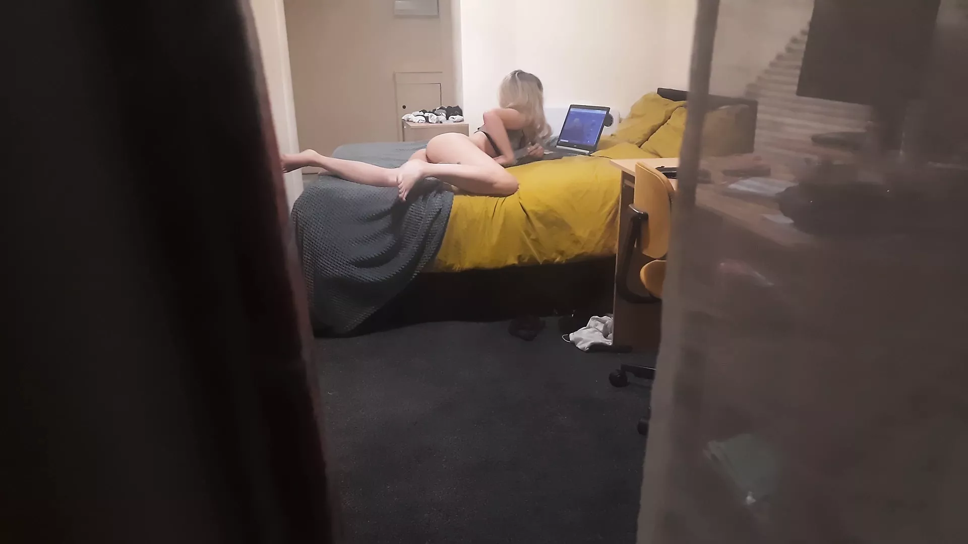 cassandra leigh moore add Masturbating In Window photo