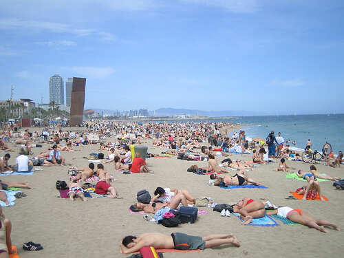 ayush karki add Barcelona Beach Tits photo