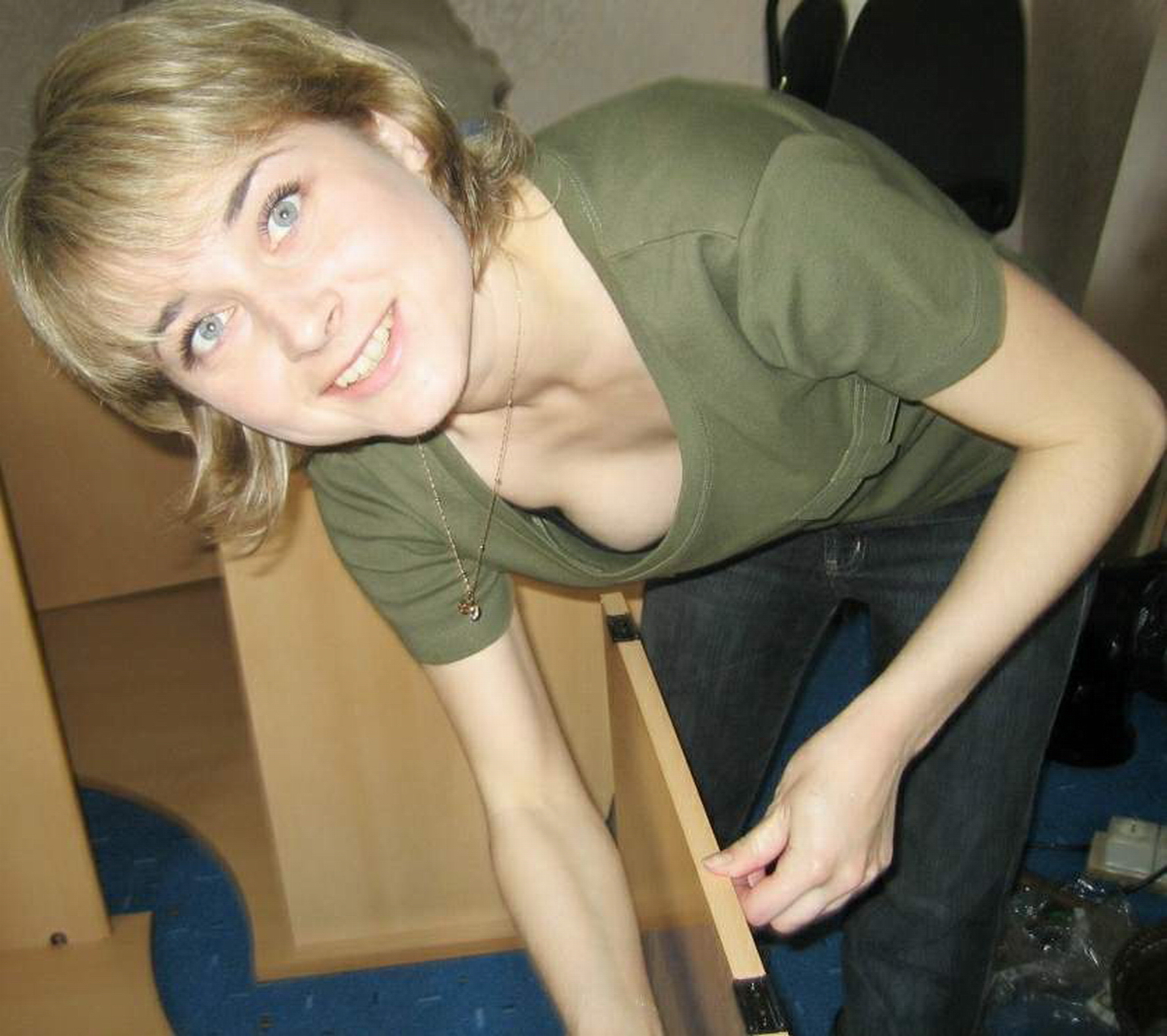 al calderone add Amatuer Downblouse photo