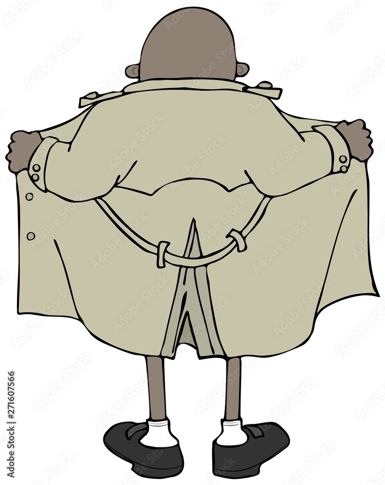 alexis estes add Flasher Trench Coat photo