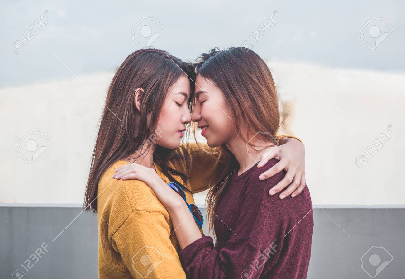 cindy trumble add Lesbian Kiss Asian photo