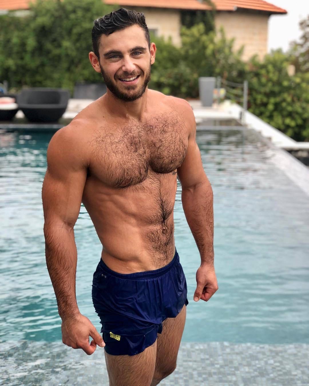 dina shereen add Hairy Guys On The Beach photo