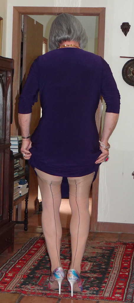 debra metcalfe add Mature Stocking Tease photo