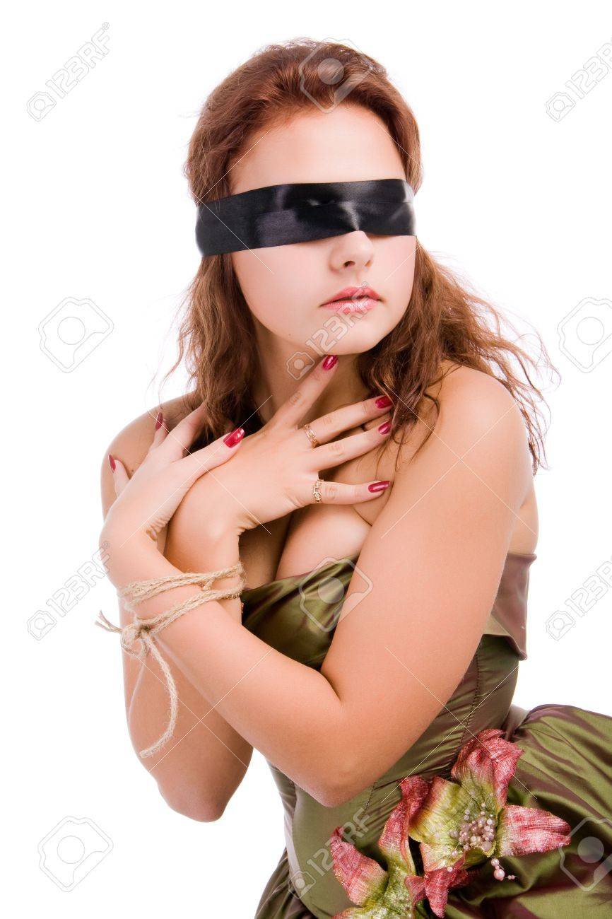 Tied And Blindfold 4976