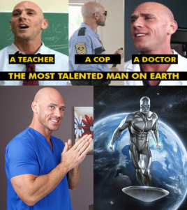 brenda irish add Johnny Sins Cop photo