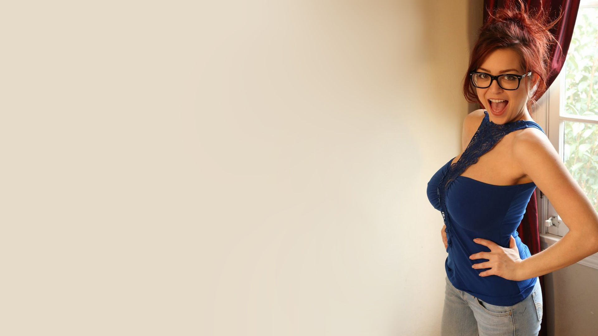 chris henkes add All Natural Redhead Gets Deep Creampie Aria Kai photo