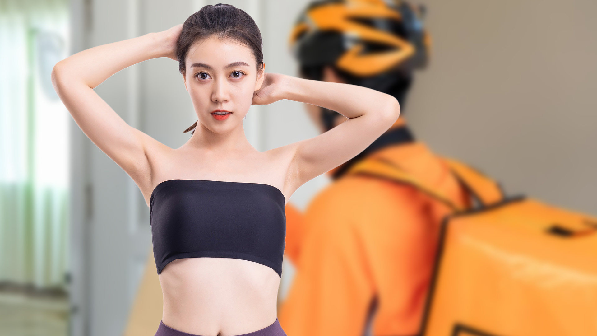 debbie harley add Asian Braless photo