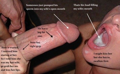 brown wings add Friend Cums In Wifes Mouth photo