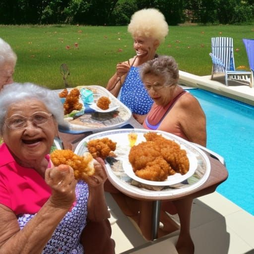 charles r lowery add Grandma Eating Come photo