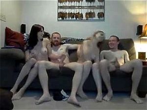 Amateur Foursome Webcam 9692