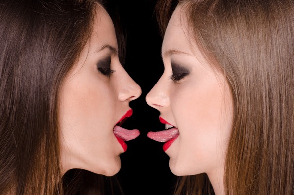 curtis fellows add Hot Lesbian Tongue Kiss photo