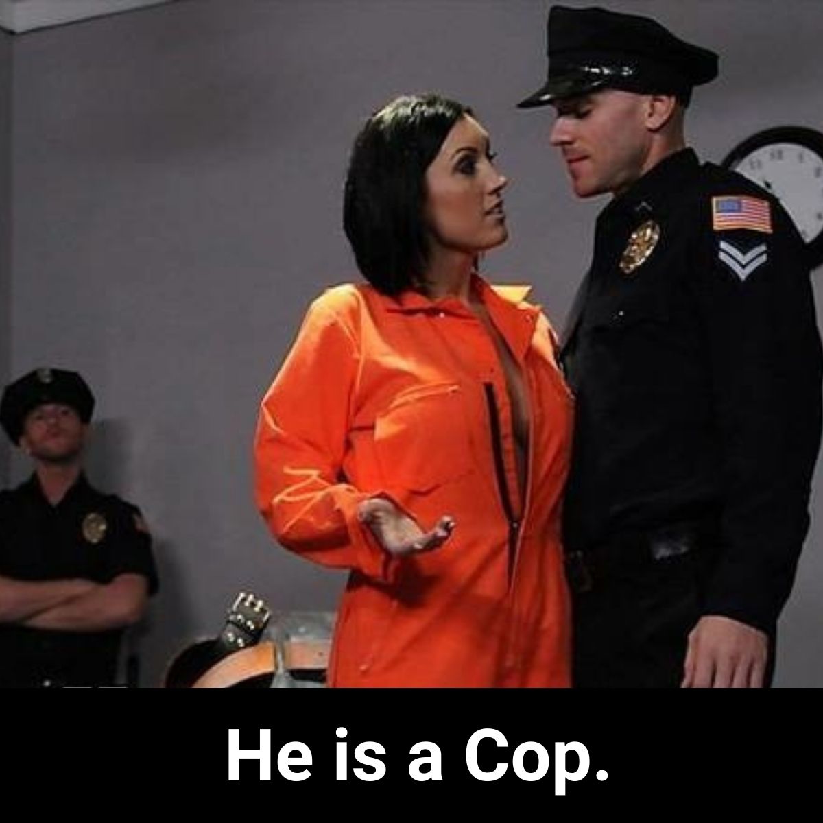 amanda moro add Johnny Sins Cop photo