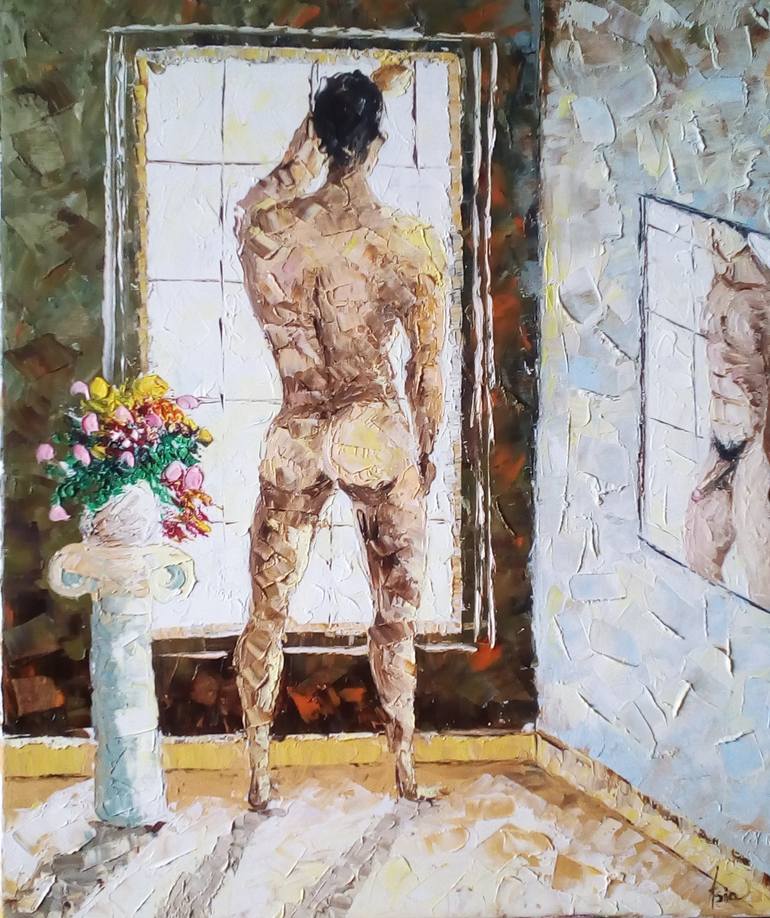 Naked In Window 9821