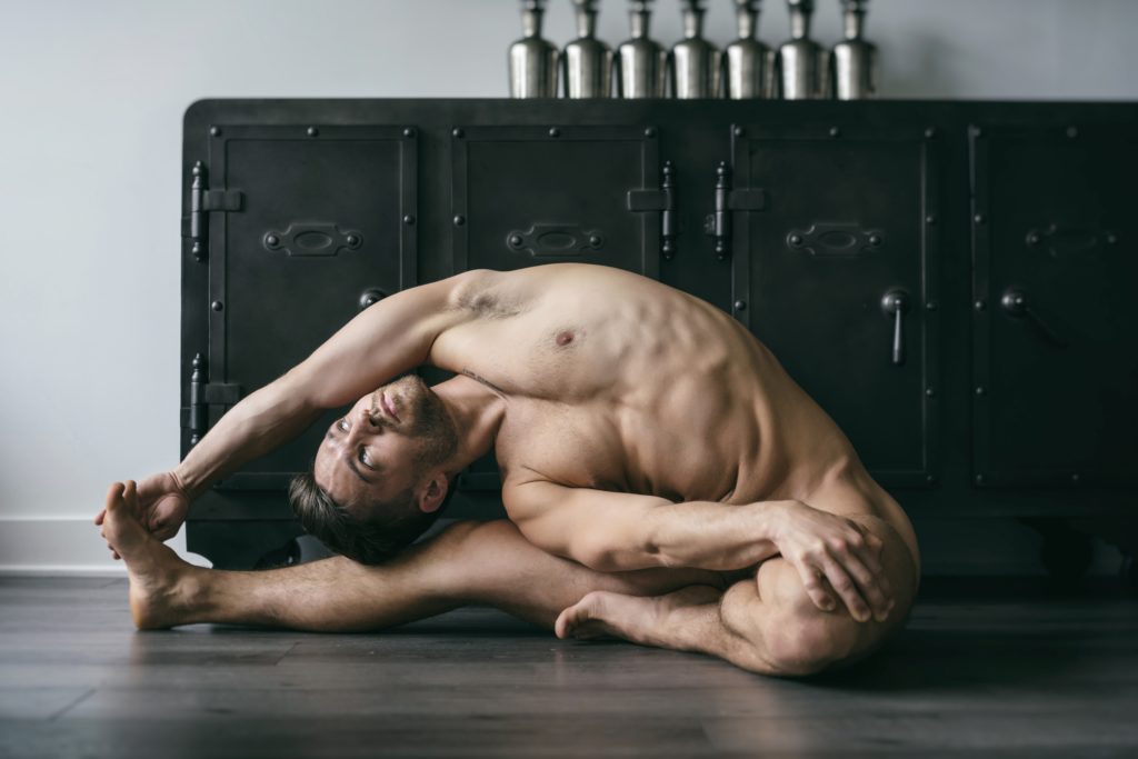 andre kannemeyer add Naked Yoga Stretching photo
