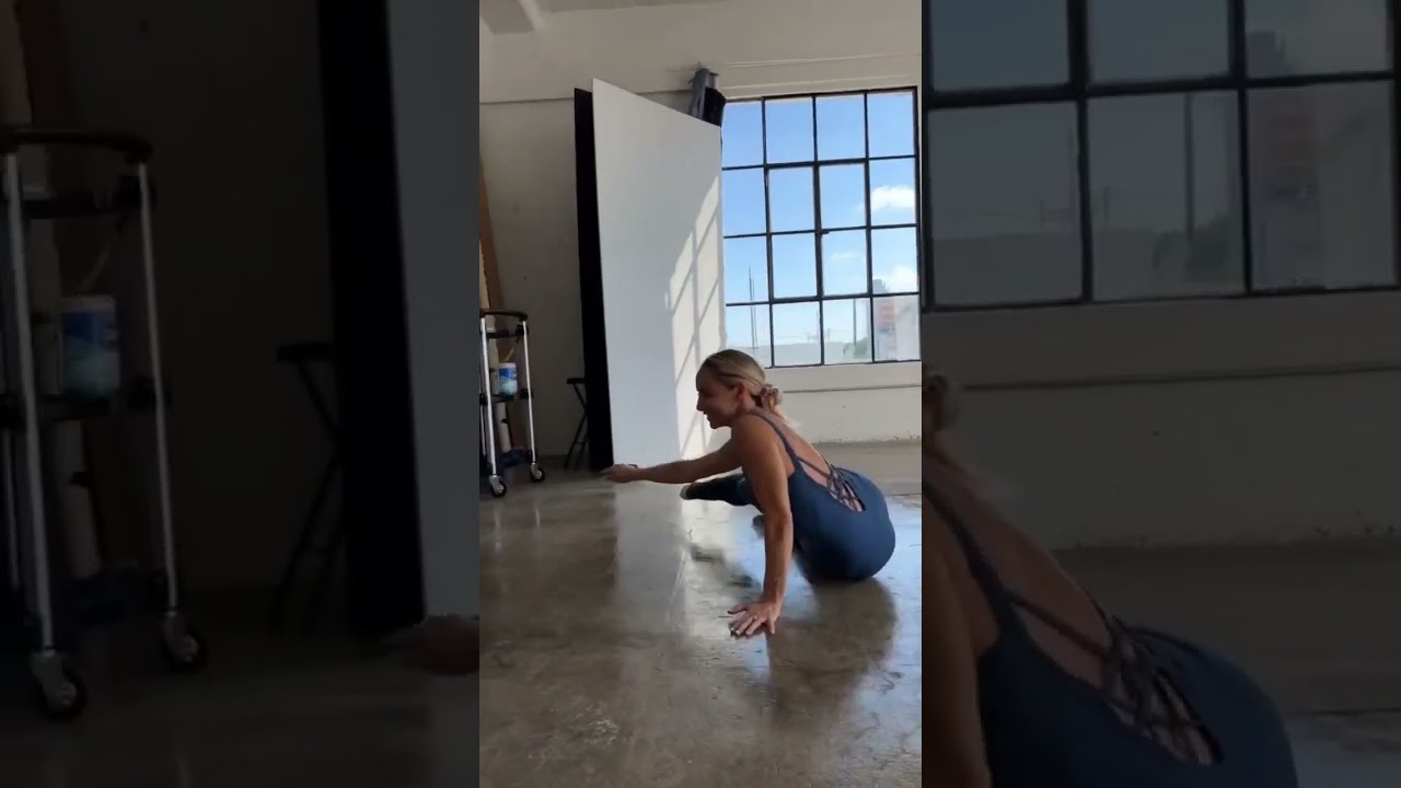 alex anyim add Naked Yoga Stretching photo