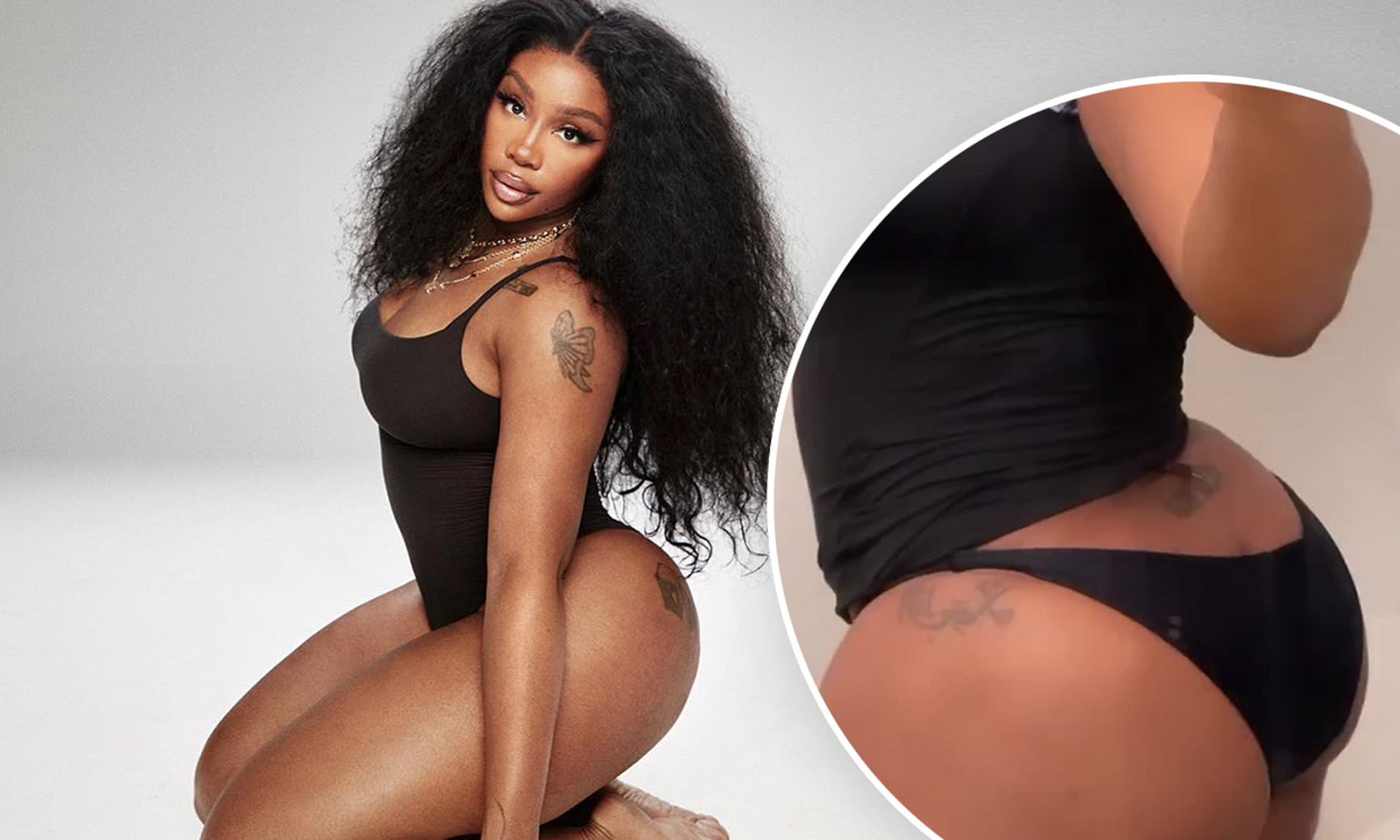 audrey newsome add Phat Black Camel Toe photo