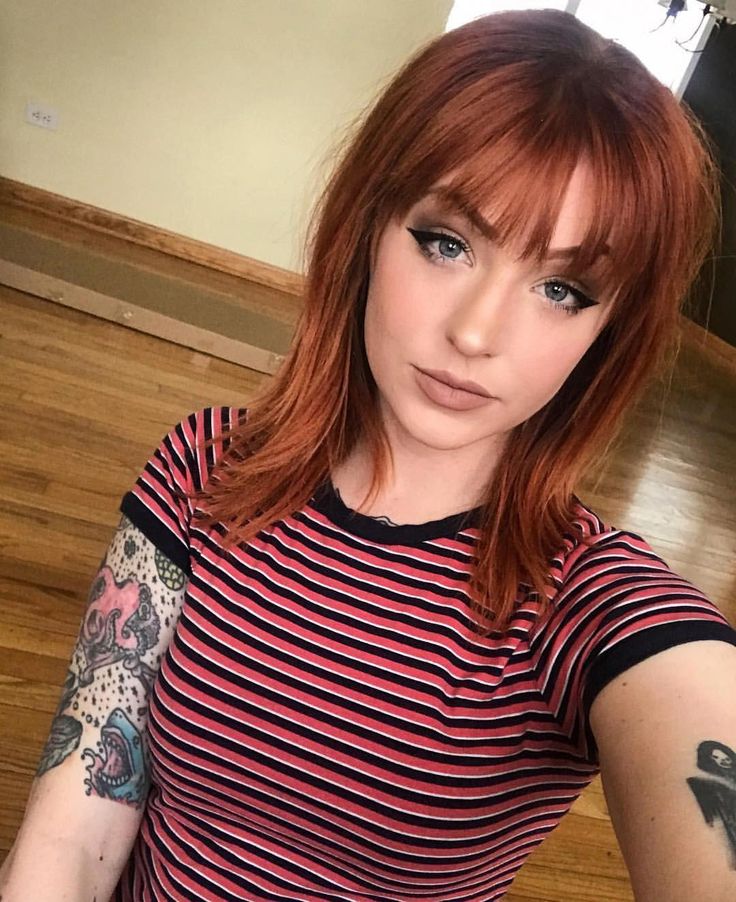 alex sho add Redheads With Bangs photo