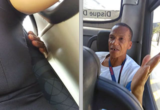 blake cross add Tits On Bus photo