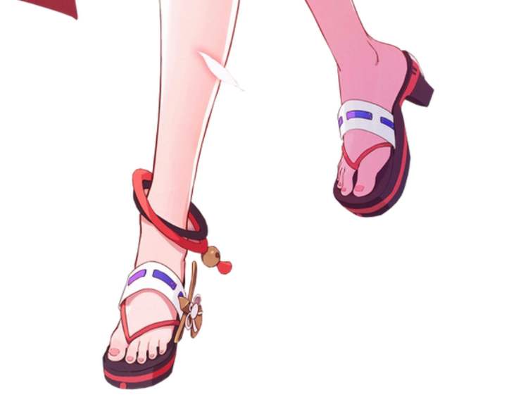 alexis land add Yae Miko Feet photo